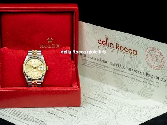 Rolex Datejust 36 Champagne Diamonds  Watch  16233 